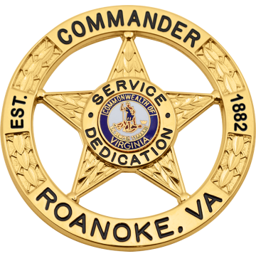 Smith & Warren S713A Five-Point Star in Circle Badge (2-5/8")