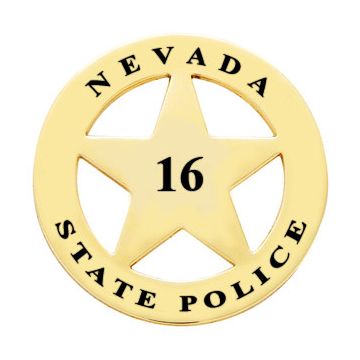 Nevada State Police 1920 Badge