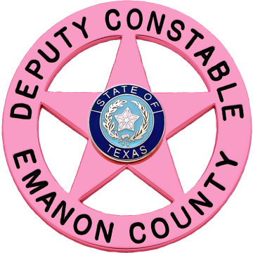 Smith & Warren S81_PI Breast Cancer Awareness 5-Point Star in Circle Badge