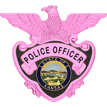 pink fashion police badge