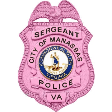 Smith & Warren S96_PI Breast Cancer Awareness Shield Badge with Eagle