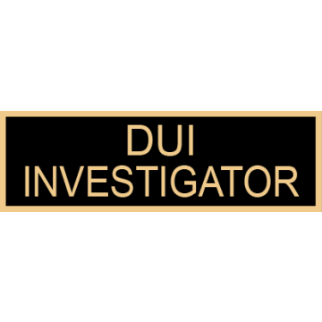 Smith & Warren DUI Investigator Service Bar SAB3_172
