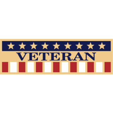 Smith & Warren SAB3_487 US Flag Veteran Service Award Bar