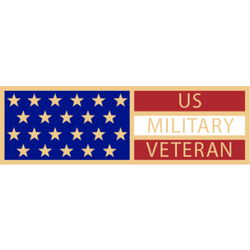 Smith & Warren SAB3_492 US Military Veteran Flag Service Bar