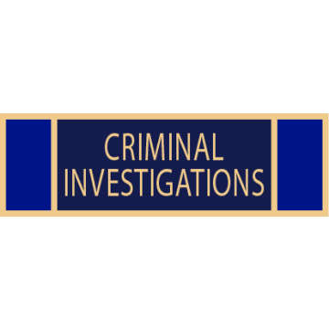 Smith & Warren SAB3_499 Three Section Criminal Investigations Award Bar