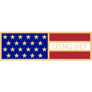 Smith & Warren SAB3_586 National Guard Veteran Service Award Bar (1-3/8" x 3/8")