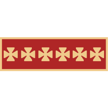 Smith & Warren SAB3_653 One Section Years of Service w/ 6 Maltese Crosses