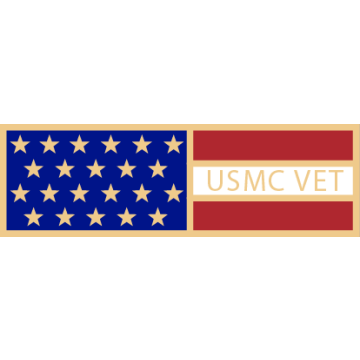Smith & Warren SAB3_66 USMC Veteran American Flag Service Award Bar