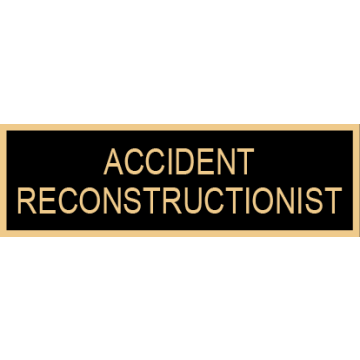 Smith & Warren Accident Reconstructionist Service Bar SAB3_97