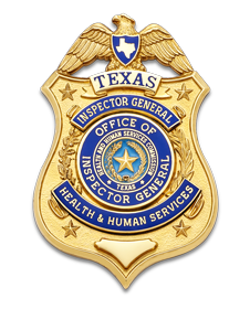 Texas Health & Human Service Inspector Badge