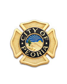 Peoria Fire Dept. Hat Badge