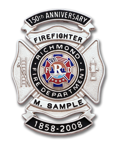 Richmond Fire Dept. Anniversary Badge